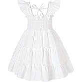 YOUNGER TREE Toddler Girl Dress Kids Sleeveless Ruffle Dresses for Girls Summer Outfits Beach Sundress