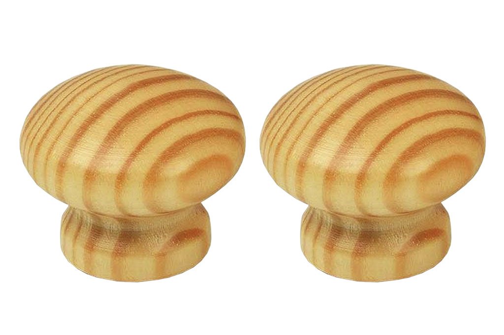 CoFan 61001263 A – Pack of 2 Wooden Knobs, 25 mm)