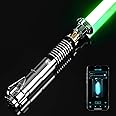 DAMIENSABER Upgrade Xenopixel 3.0 Motion Control Smooth Swing Light Sabers with 34 Sound Fonts Infinite Color and 16 RGB Fast Color Changing, More Sensitive Luke Light Sabers for Adults