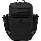 WOLFpak 45L Athletic Gym Backpack (Nightshade Edition) Durable 1000D Waterproof Oxford Material with MOLLE Webbing, Laptop Pocket & Dual Cup Holders, Durable Fitness/Travel/Military Daypack