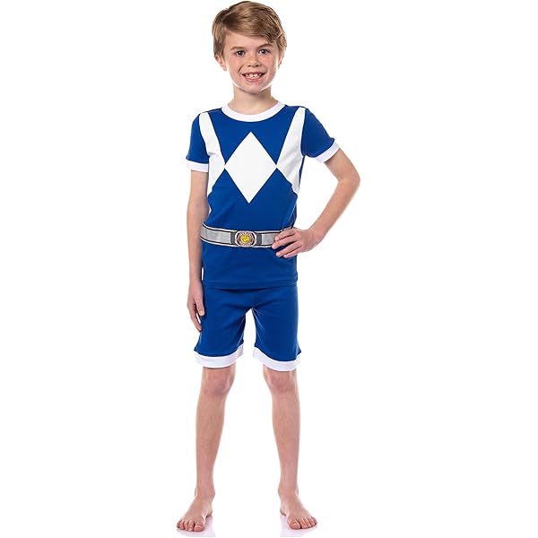 Pyjama Power Rangers Ninja Steel Pour Garçon - Ensemble Bien Ajusté, Manches Longues