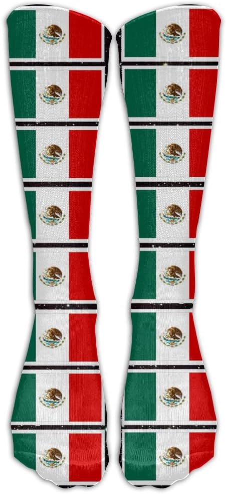 Nsjgufb Coloring Pages Mexican Flag Printable Soft Casual Fashionable Long Knee High Socks Stockings ï¼ˆfull Printï¼‰