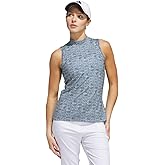 Adidas Womens Ultimate365 Mock Neck Sleeveless Polo Shirt