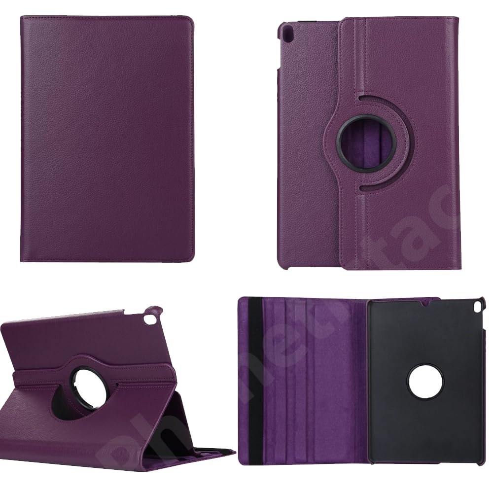 Gocob Smart Case For iPad Mini 5 / Mini 4 (7.9") With Auto Sleep/Wake, 360° Rotating Stand, PU Leather, Shockproof (Purple)
