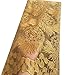 pqdaysun African Lace Fabric 5 Yards 2019 Nigerian Lace Wax Fabric French Lace Fabric for Wedding Party F50614 (5 Yards, Gold)