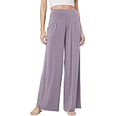 GYS Bamboo Viscose Pajama Pants for Women, Soft Wide Leg Flowy Palazzo Lounge Pants Comfy Pajama Bottoms with Pockets