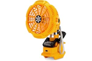 Taingwei Portable Clip on Fan for Dewalt 20v 60v Lithium-ion Battery,Battery Powered Stroller Fan with 3 Energy Efficient Speed Settings for Bedroom,Outdoor,Camping and Job Site(Tool Only)