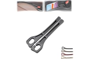 Jtonust No Drop Seat Guard, New Car Seat Side Gap Filler, Seat Gap Fillers for All Cars, Prevents Items from Falling, Easy to iInstall (Black)