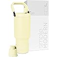 Simple Modern Trek Pivot | 30oz Flip Straw Tumbler with Handle | Water Bottle & Boot | Interchangeable Straw & Chug Lids | Insulated Stainless Steel Jug | Gym Sports Outdoors | Buttercup
