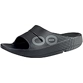 OOFOS Unisex OOahh Sport Slide Matrix Black 4 Medium