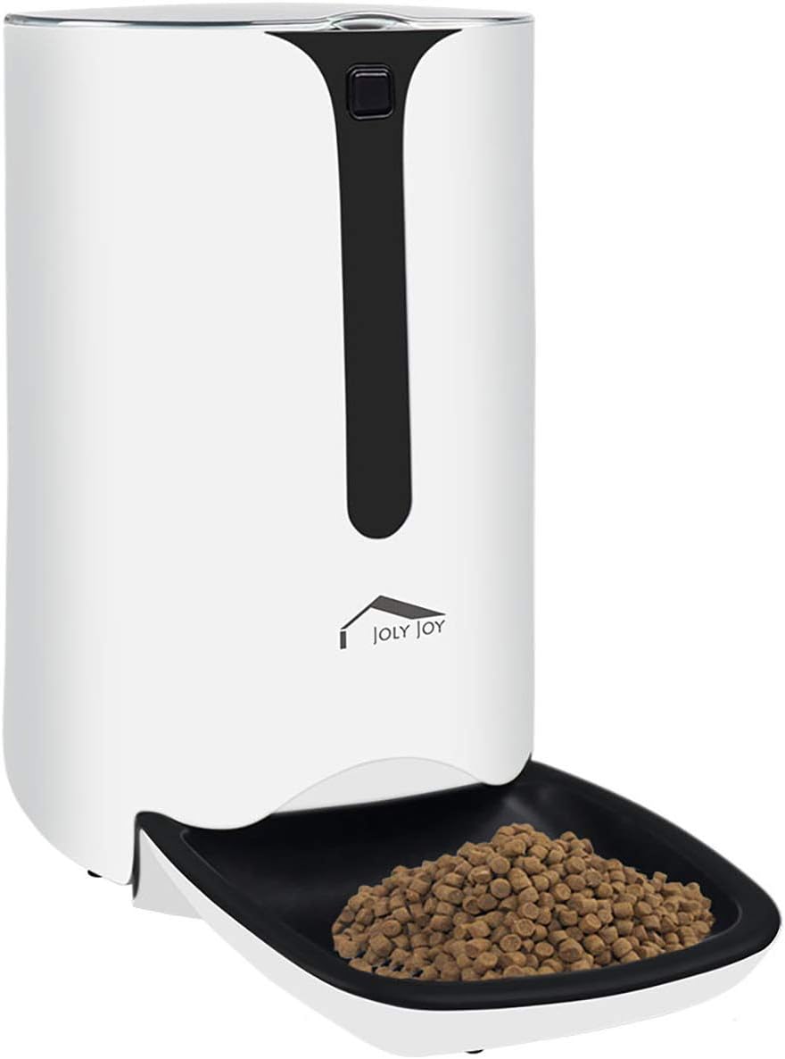 Wellwerks Automatic Pet Feeder Food Dispenser for Cats and Dogs， High Capacity with Voice Recording，Portion Control and Timer Programmable Up to 4 Meals a Day