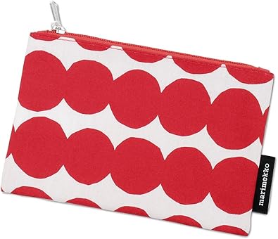 Amazon マリメッコ Marimekko ラシィマット ポーチ ケクシ ホワイト レッド Rasymatto Keksi 132 並行輸入品 Marimekko マリメッコ バッグ スーツケース