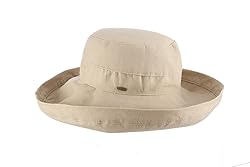 Scala Women's Cotton Hat with Inner Drawstring and