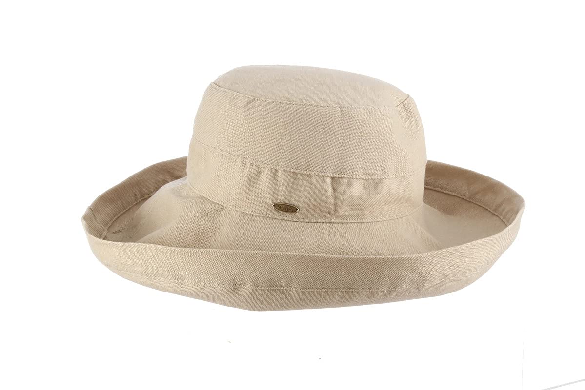 Scala Women's Cotton Hat with Inner Drawstring and