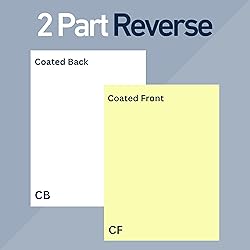 2 Part Reverse NCR Carbonless Paper (5887), 8.5" x