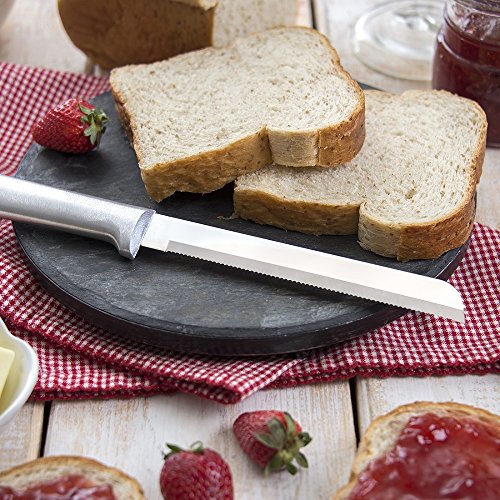 Rada Cutlery 6-Inch Bread Knife – Stainless Steel Serrated Blade With Aluminum Handle Made in the USA - Thumbnail 4