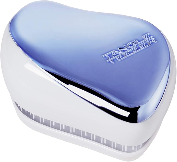 Tangle Teezer タングルティーザー コンパクトスタイラー プレミアム 国内正規品 ヘアブラシ クリアブルー With ミラー 68 90 50mm Tangle Teezer ビューティー 通販 Amazon