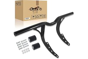 TDZ MOTO TDZ 1-1/4" Black Engine Guard Crash Bar for 2018-2024 Harley Softail Street Bob FXBB, 2018-2020 Low Rider FXLR, 2020-2024 Low Rider S FXLRS, 2022-2024 Low Rider ST FXLRST