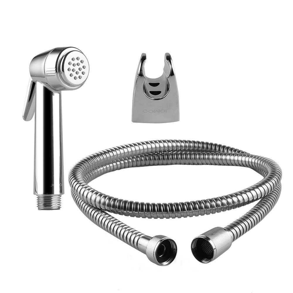 btcus4 Cloth Diaper Sprayer Water Cleaner Bathroom Handheld Bidet Sprayer for Personal Hygiene Cleaning Care Brass Chrome (Chrome)