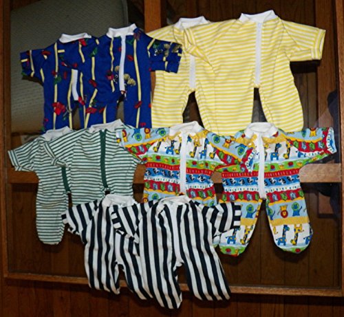 Pajamas 'Liam in Blue Stripes' handmade Cabbage Patch KIDS 16 inch Doll Clothes