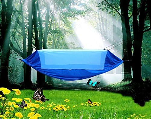 Mosquito Nets Hammock, Arricastle Portable Comfort Nylon Fabric Parachute Lightweight Mosquito Nets Hammocks Tent for Beach, Travelling, Hiking, Mountain, Aventure, Outdoor Jungle