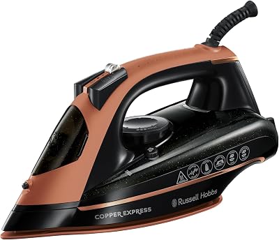 Russell Hobbs Copper Express Steam Iron 2600W, 150g Steam Shot, 2m Cord