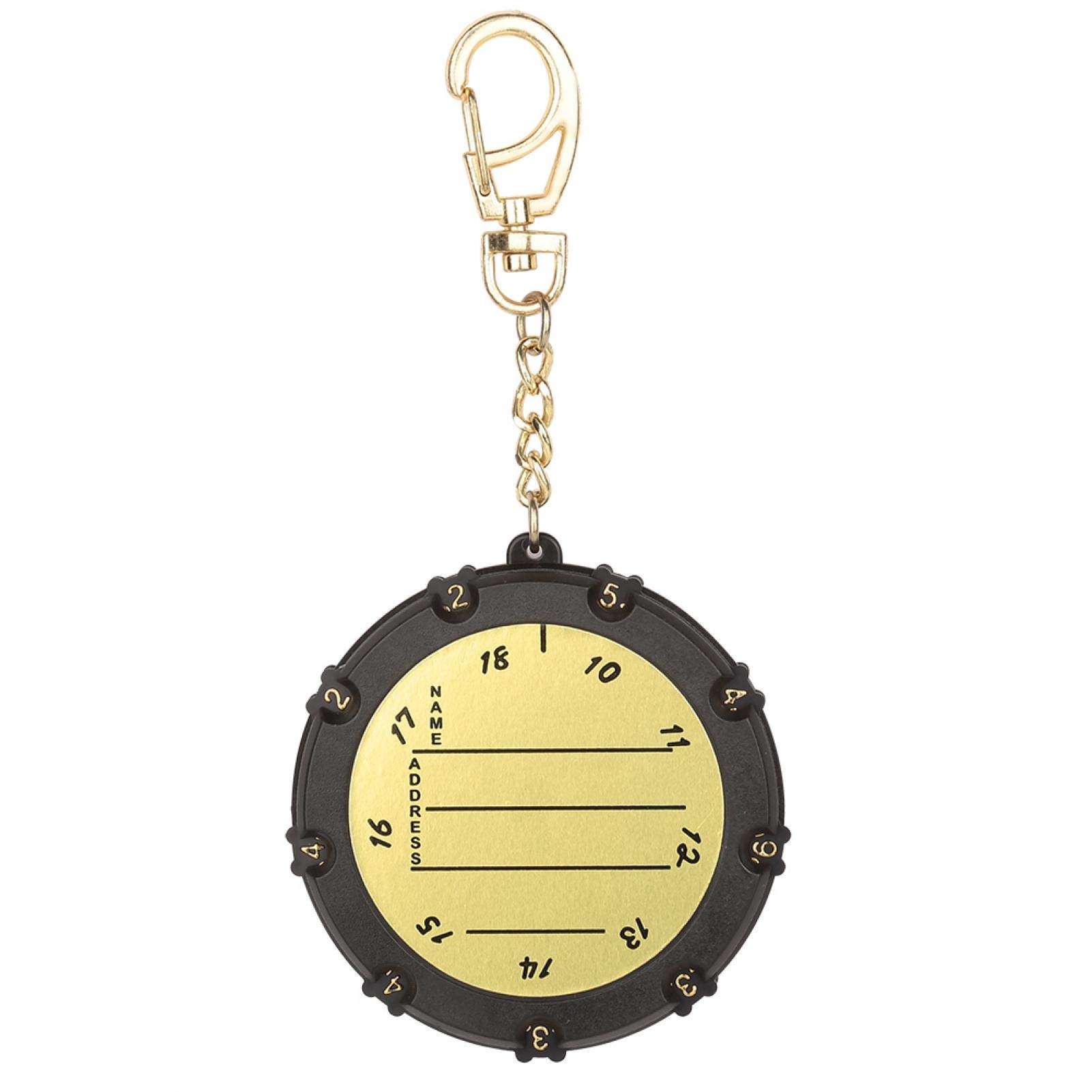 Yosoo Health Gear Shot Counter Scorers, 18 Holes Shot Counter Clicker Adjustable Score Keeper Stroke Putt Shot Master Score Card Counter with Clip Keychain