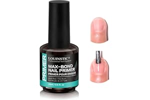 LOUINSTIC Professional Acid-Free Nail Primer, Fast-Drying Nail Bond for UV Gel Nails, Acrylic, Gel Polish. No Lift, Long-Lasting Adhesion, Salon & DIY Manicure Set, 15ml