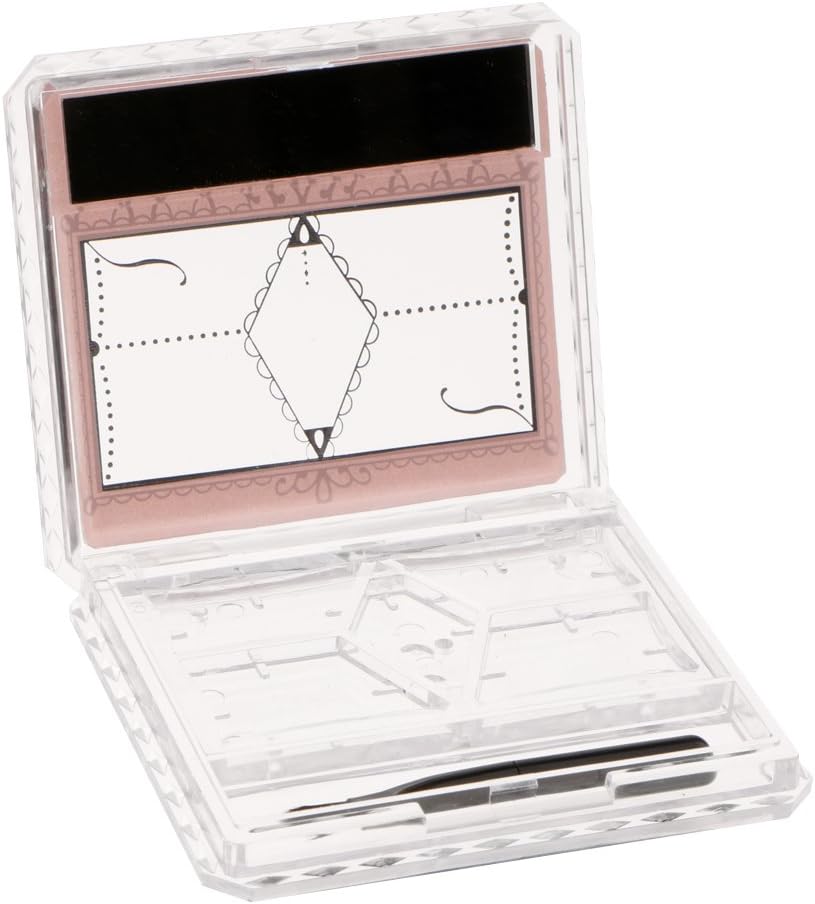 5 Grids Empty Eyeshadow Palette DIY Makeup Pans Case W/Mirror Box Holder