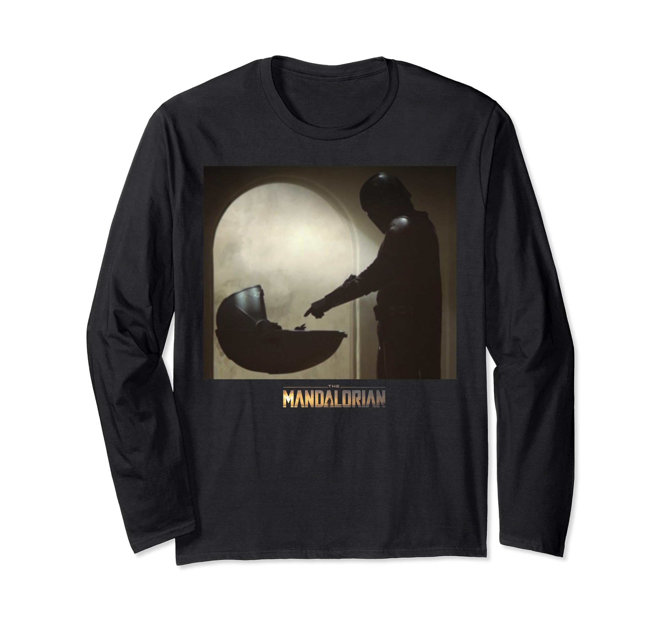 Star Wars The Mandalorian The Child Scene Logo Long Sleeve T-Shirt