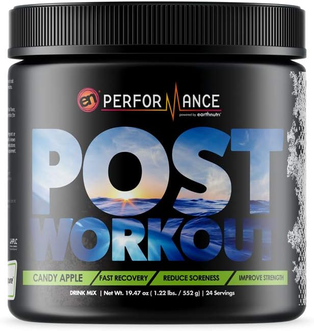 EarthNutri Post Workout Recovery Supplement - Candy Apple (552g, 24 Servings)