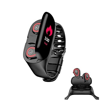 HQHOME ✓ 2 en 1 Pulsera Actividad Inteligente con Auriculares ...
