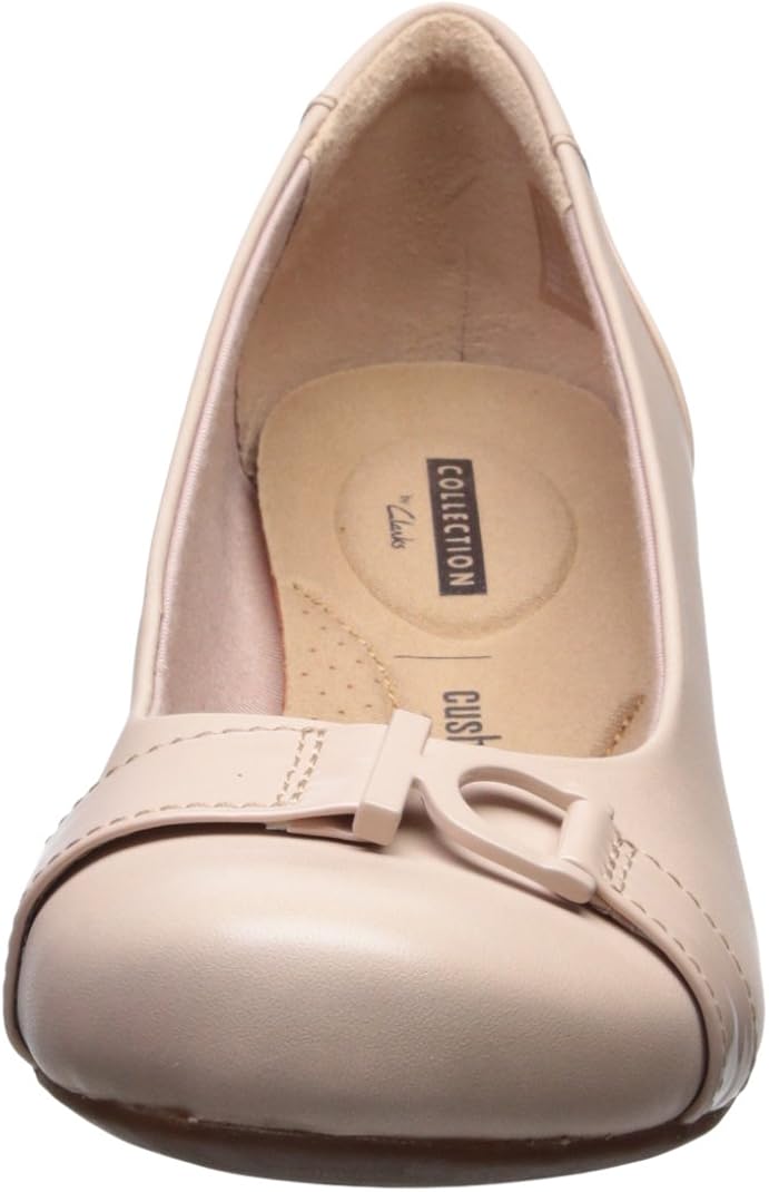 clarks flores poppy wedge pump