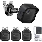 Ganchos laterales de vinilo con soporte de clips con funda impermeable para cámara Blink Outdoor 4, soporte lateral de vinilo