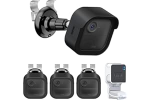 KIDJOYO Vinyl Siding Hooks Clips Mount with Waterproof Case for Blink Outdoor 4 Camera, No Drill Vinyl Siding Mount for Blink Camera Wireless 4th Gen for Outside& Outlet Mount for Blink Sync Module 2 (3 PACK)