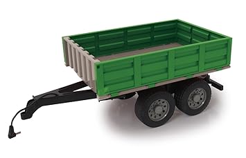 Jamara 412412 Kipper für Fendt 1050-ferngesteuerte Kippmulde hoch/runter, Anhängerkupplung vorne, Klappbare Bordwände, bunt