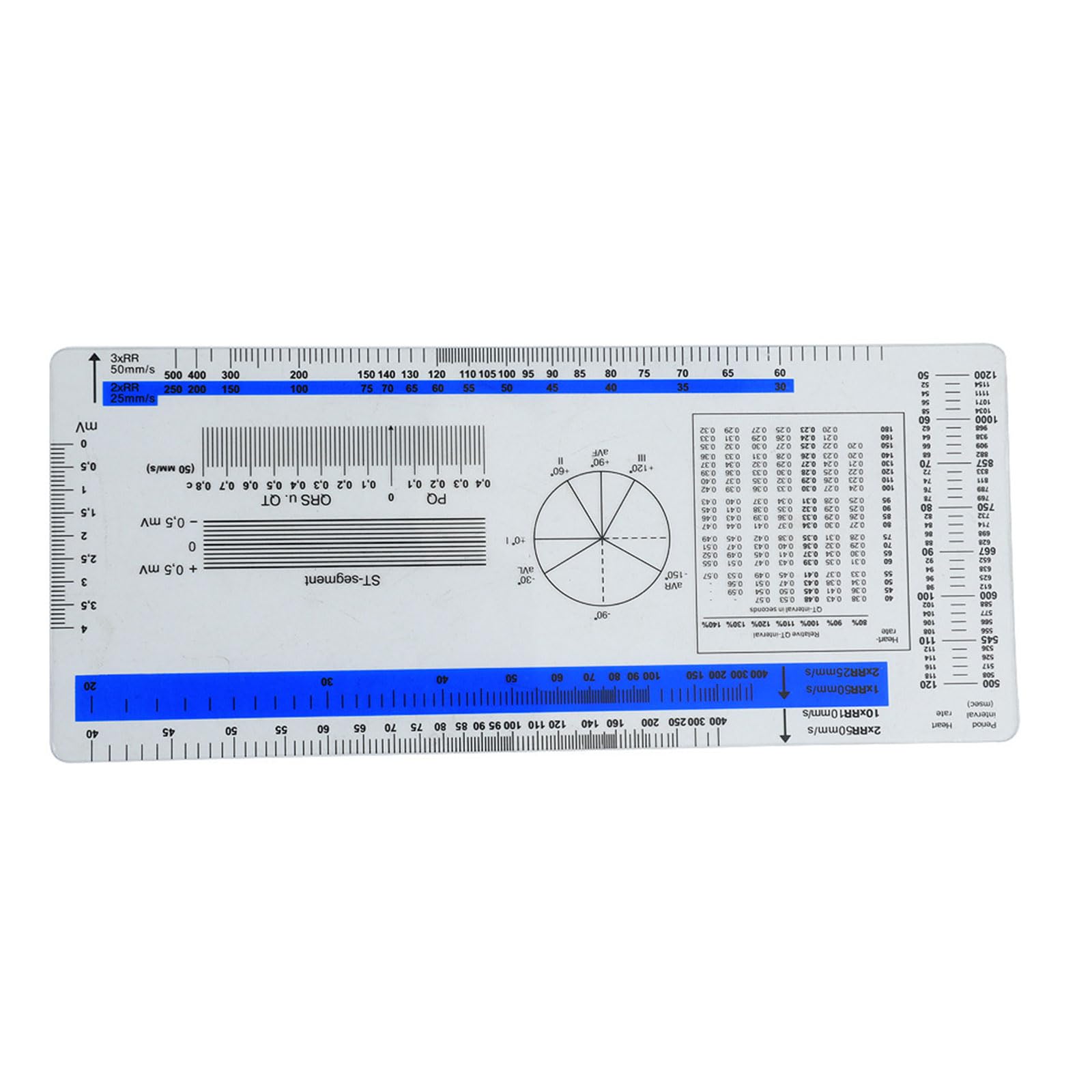 Ecg Rate Ruler Mua ECG Ruler, Plastic Ruler, Measuring Tool, Electrocardiogram ...