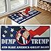 Dump Trump Novelty Doormat, Includes Dump Trump Bumper Sticker,HilariousGag Gift, Send To Your Friends And Family, The Maker Of The Best Selling Trump Toilet Paper, 33