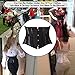 SHAPERX Women's 26 Steel Boned Corset Heavy Duty Waist Trainer Corset Shaper for Weight Loss Tummy Control Waist Slimming Trimmer Cincher Breathable Mesh,SZ1997-Black-3XL