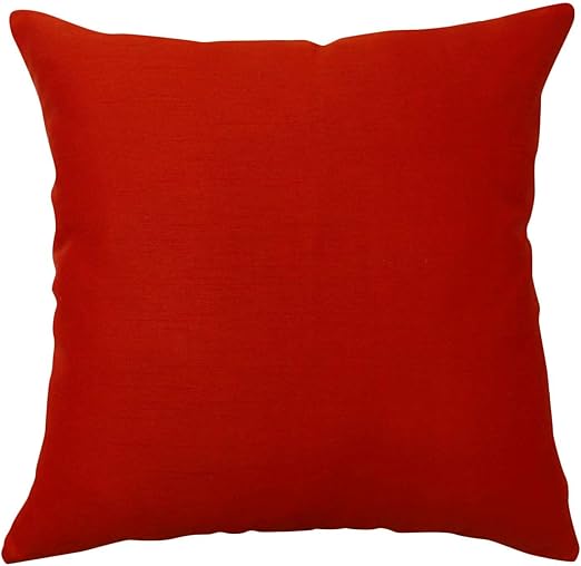 Amazon.com: Solid Red Cushion Cover 