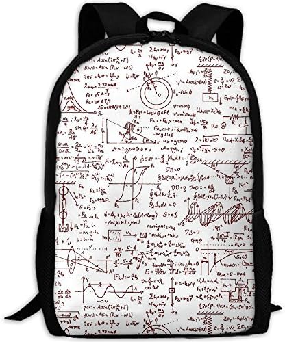 HWRECXVERW Math Notes(6637) Fashion College Backpack For Travel, Business, Laptop &amp; School.