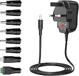 Zolt 12W Universal Power Adapter 3V-12V 1A Max Multivolt DC Cable 5ft view 1