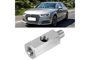 Oil Pressure Sensor Tee Adapter, Duokon Oil Pressure Sensor Adapter,Stainless Steel M10 Oil Pressure Sensor Tee to NPT Adapter Turbo Supply