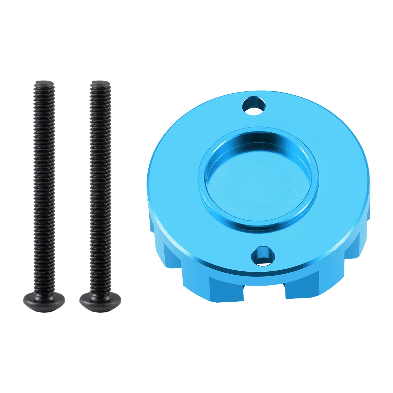 AXspeed Aluminum Motor Cover Protective Cap Upgrade for 1/12 Tamiya Lunch Box RC Car(Blue)