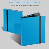 WAIZHIUA 9 Pocket Card Binder 216 Pockets PU Leather Album 18 sheets view 5