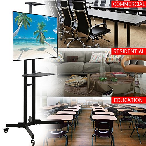 image for no!no! Mobile TV Stand or Universal Mobile TV Cart with MountHeight Ad