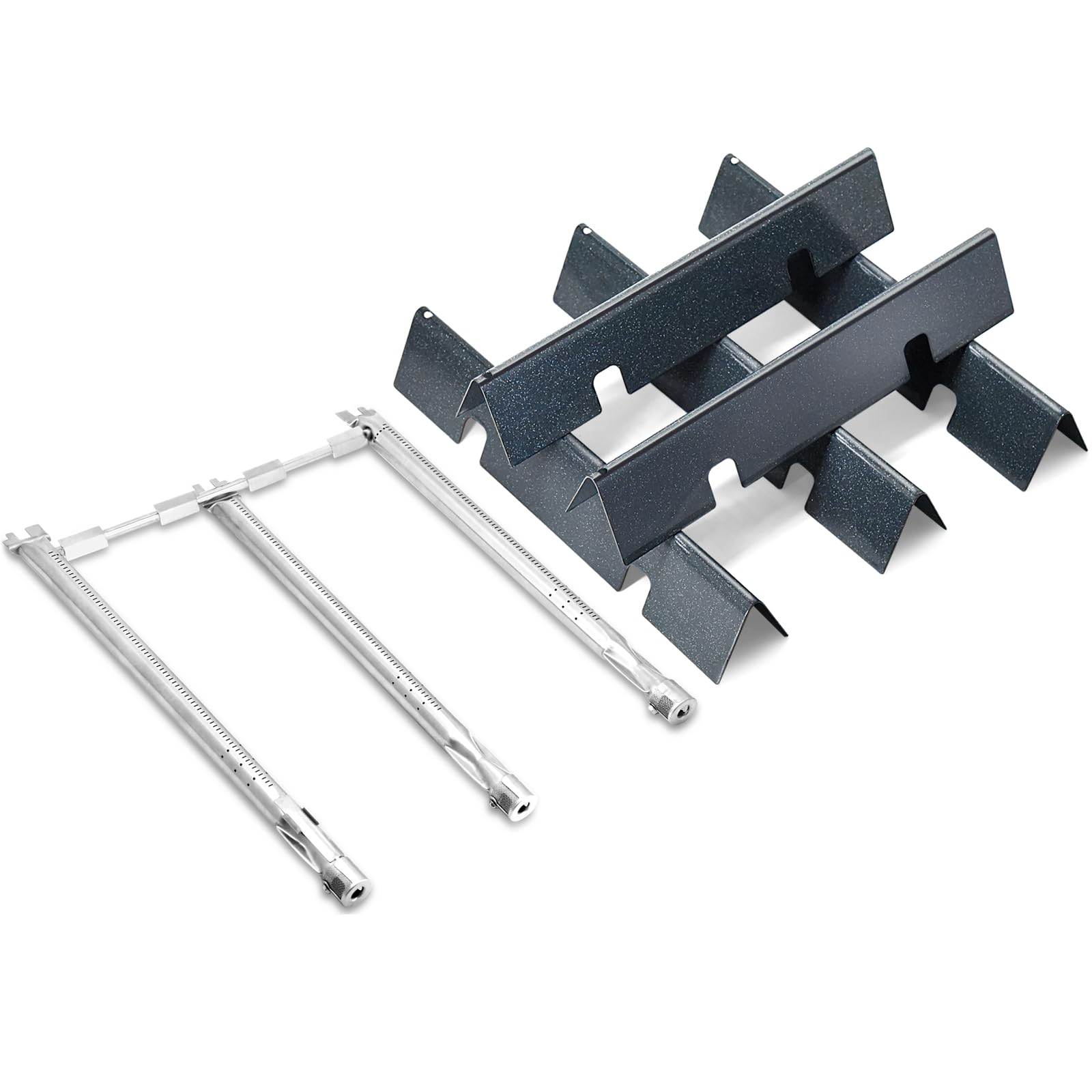Photo 1 of Hipoilk Spirit E310 Grill Parts, 7636 Flavorizer Bars & 69787 Burner Tube for Weber Spirit and Spirit II 300 Series E310 E320 E330 S310 S320 II E-310 with Front Control, 15.3" Heat Plate & 18" Burner