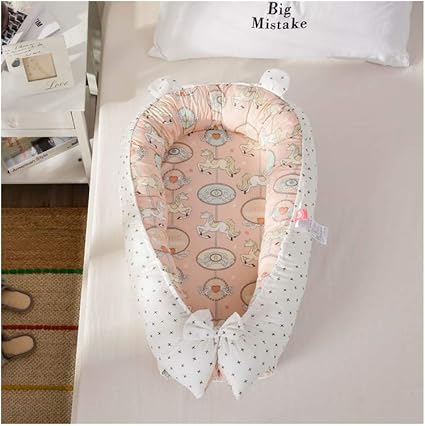 Amazon ベビーベッド 赤ちゃん 添い寝 ベッドインベッド ミニ 持ち運び クッション 布団セット 綿100 ベビーベッド 携帯ベッド ベビーベッド 取り外し可能 新生児用子宮小包旅行ベッド Color 18 乳幼児用ベッド ベビー マタニティ 通販