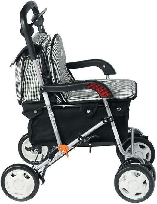 Walking Frame Trolley Walker, Elderly People Buy Food Shopping Trolley