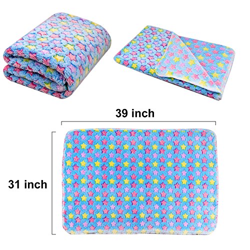 image for Comsmart Puppy Blanket Warm Dog Cat Coral Velvet Blankets Mat Bed Cove